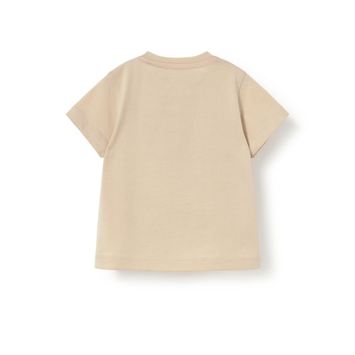Beige casual dyed baby T-shirt