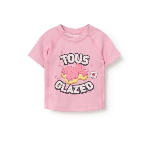 Light blue Donut baby 3/4 sleeve beach T-shirt