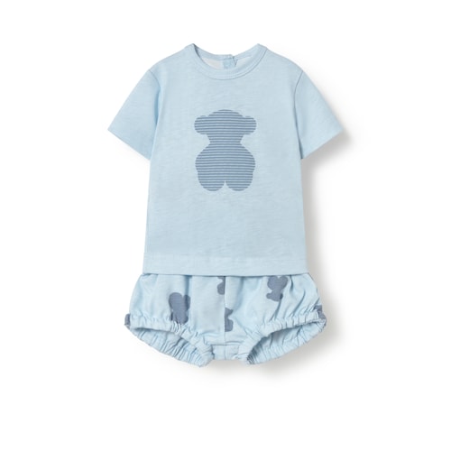 Conjunt de nad&oacute; Fluffy blau cel