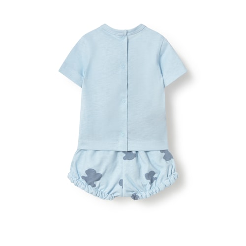 Light blue Fluffy baby set