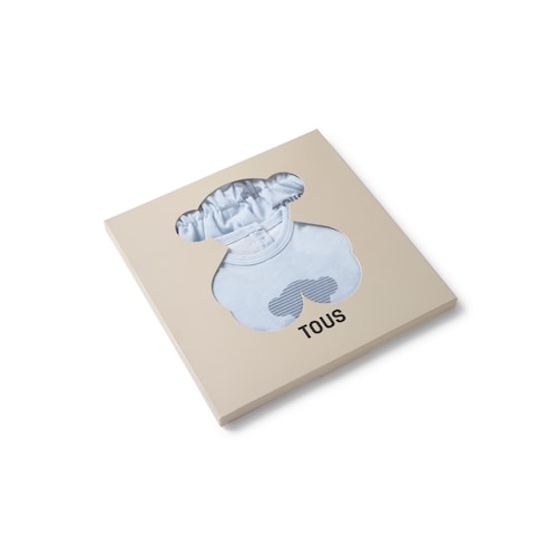 Light blue Fluffy baby set