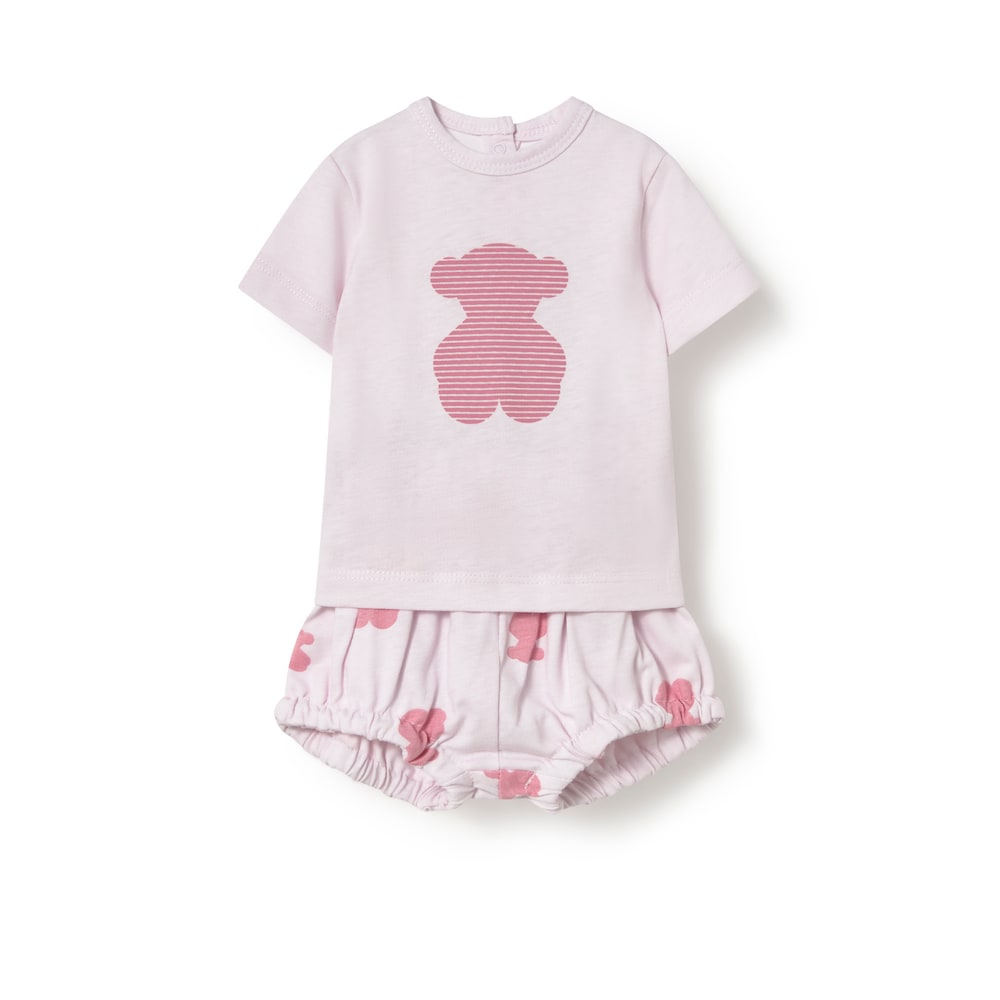 Conjunto de beb&eacute; Fluffy rosa