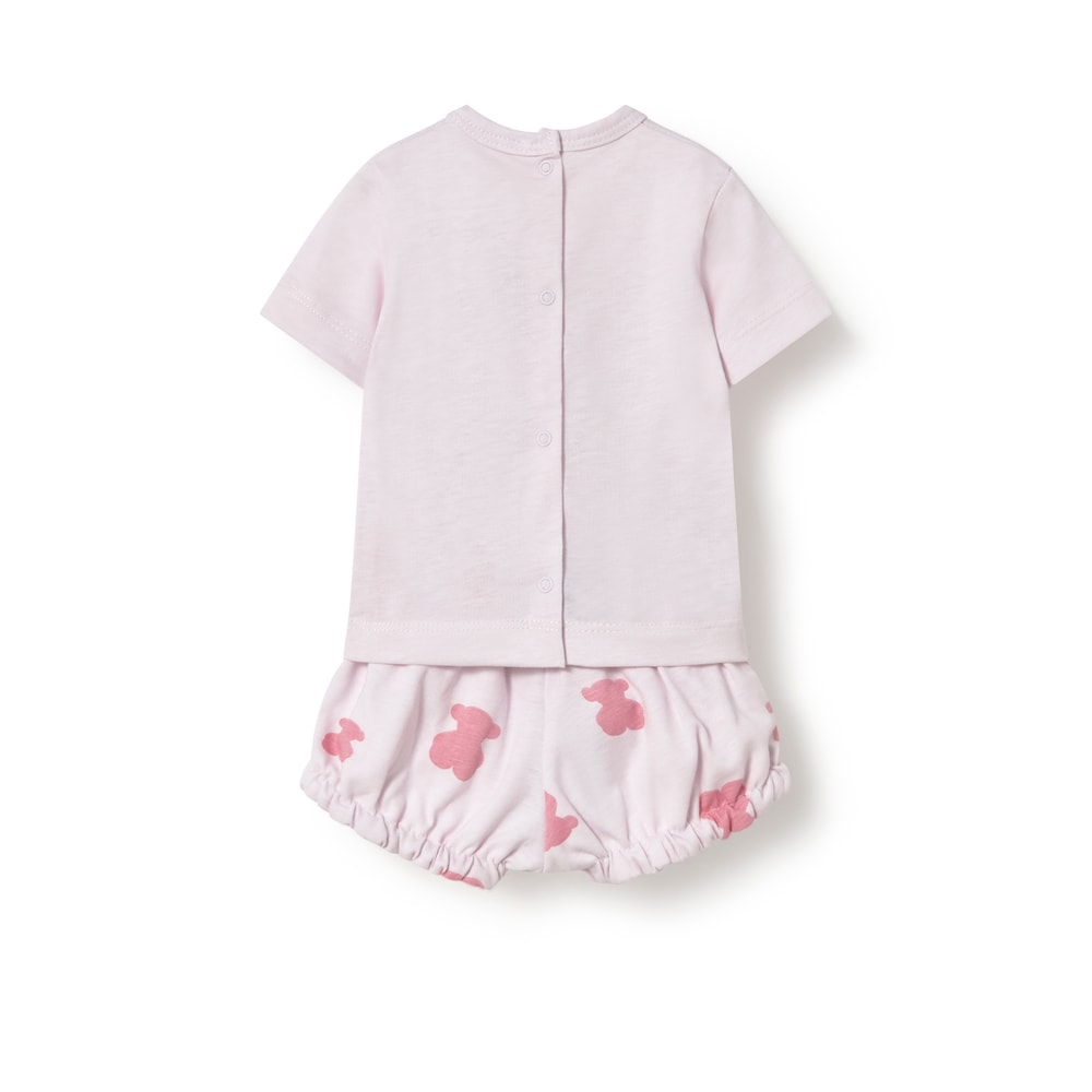 Conjunto de beb&eacute; Fluffy rosa