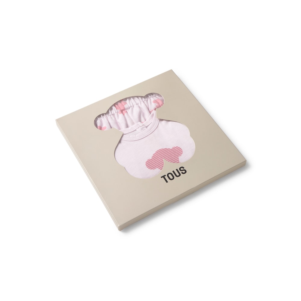 Conjunto de beb&eacute; Fluffy rosa