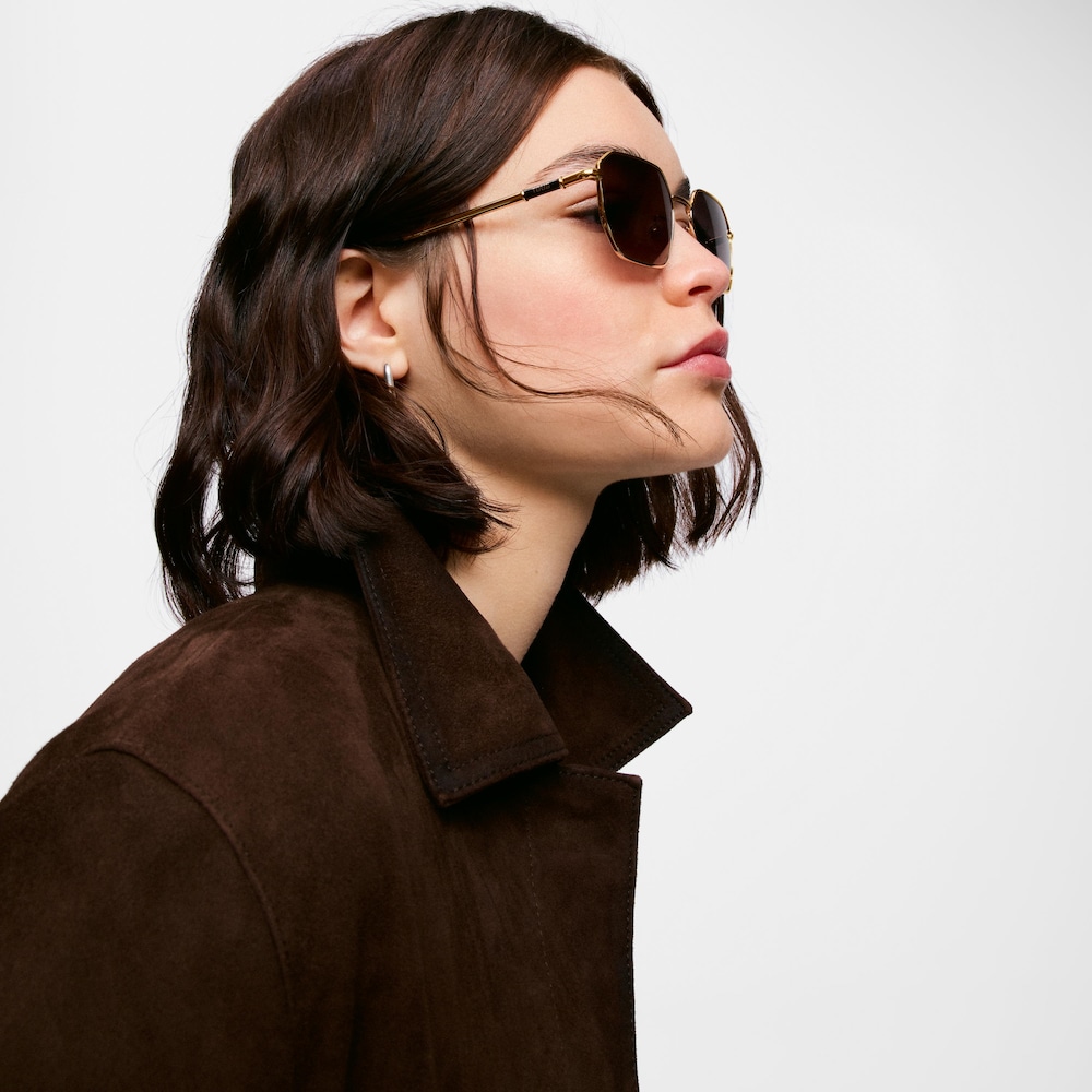 Modr&eacute; Slunečn&iacute; br&yacute;le TOUS Geometric Metal