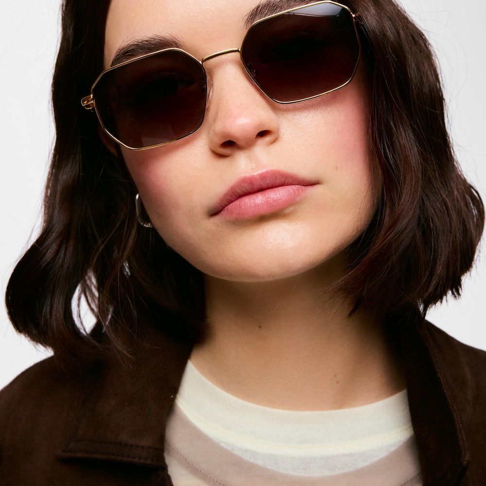 Modr&eacute; Slunečn&iacute; br&yacute;le TOUS Geometric Metal