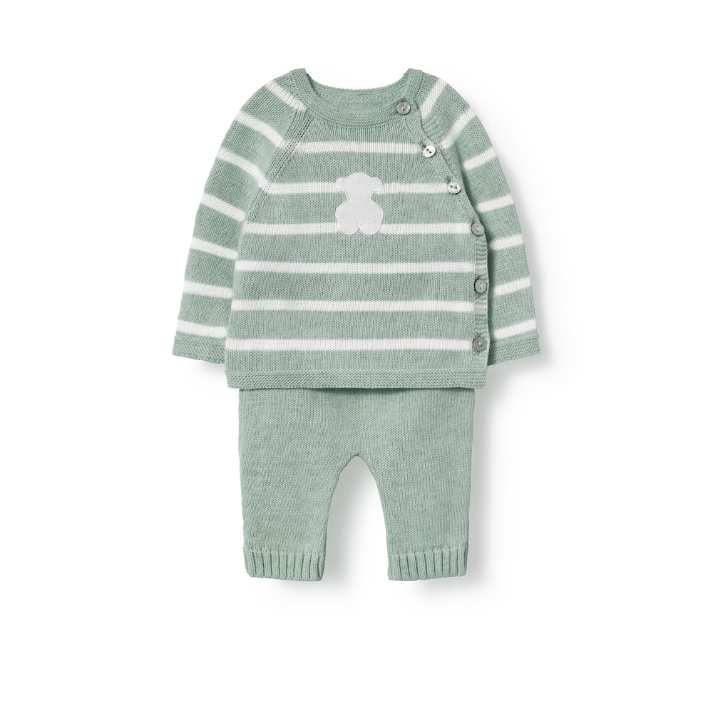 Conjunt de nad&oacute; de nounat Tricot bruma