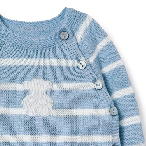 Light blue Tricot newborn baby set