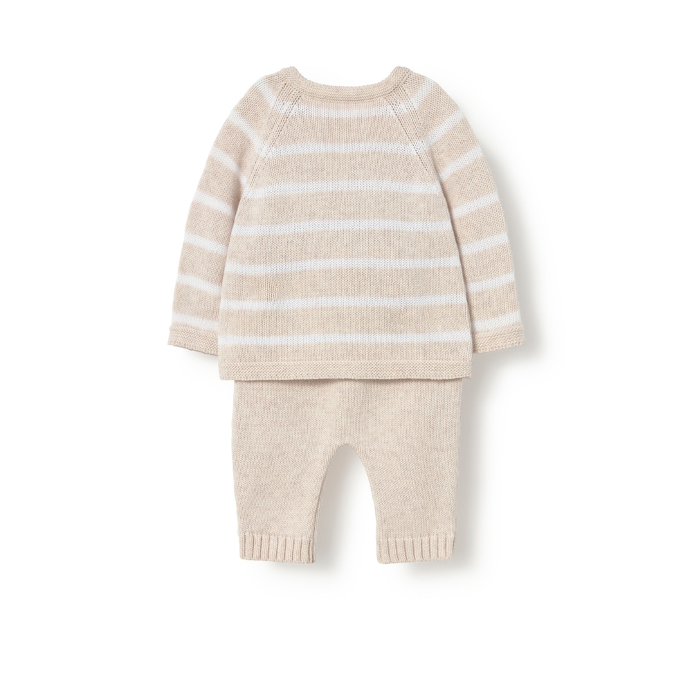 Conjunt de nad&oacute; de nounat Tricot cru