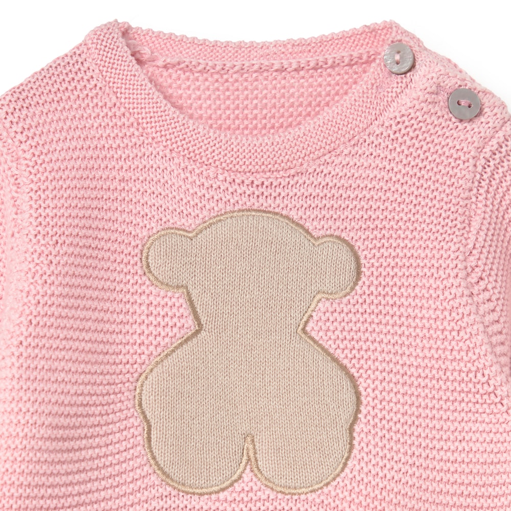 Conjunto de beb&eacute; de reci&eacute;n nacido Tricot rosa
