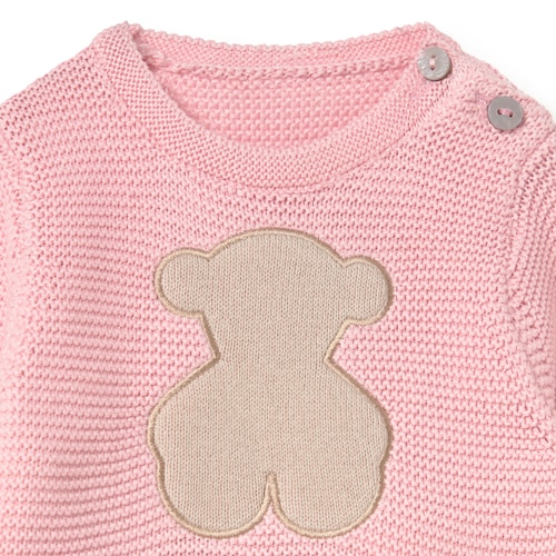 Conjunto de beb&eacute; de reci&eacute;n nacido Tricot crudo