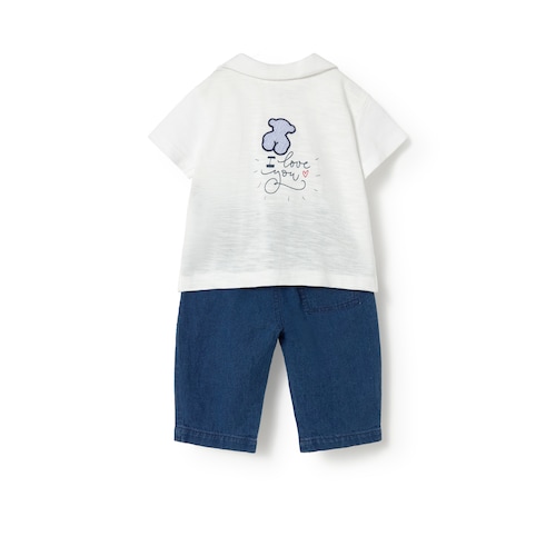 Conjunto de beb&eacute; ni&ntilde;o Jeans azul