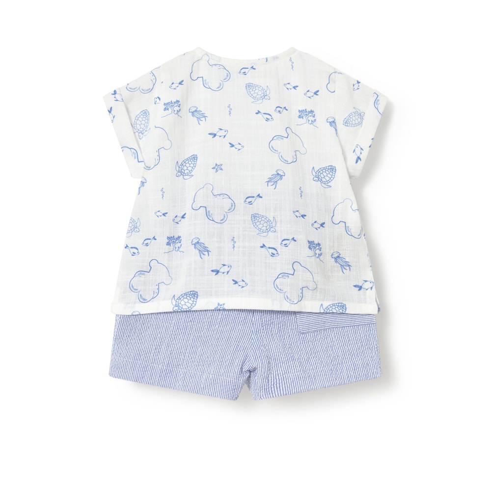 Blue Nautic baby boy set