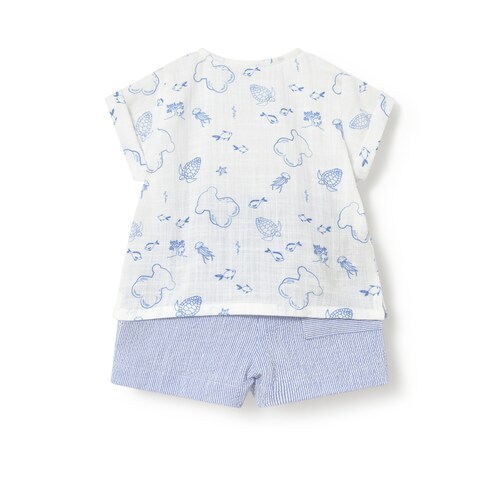 Blue Nautic baby boy set