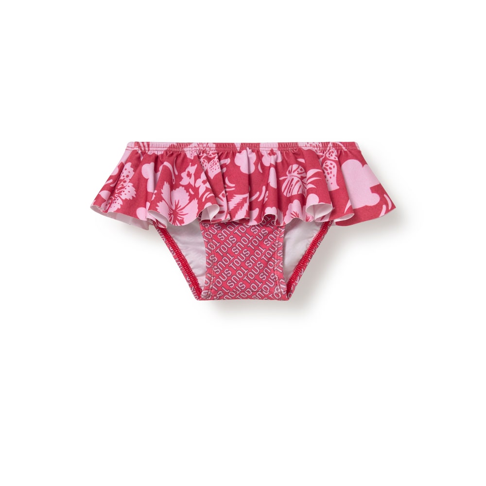 Burgundy Flower baby girl panties