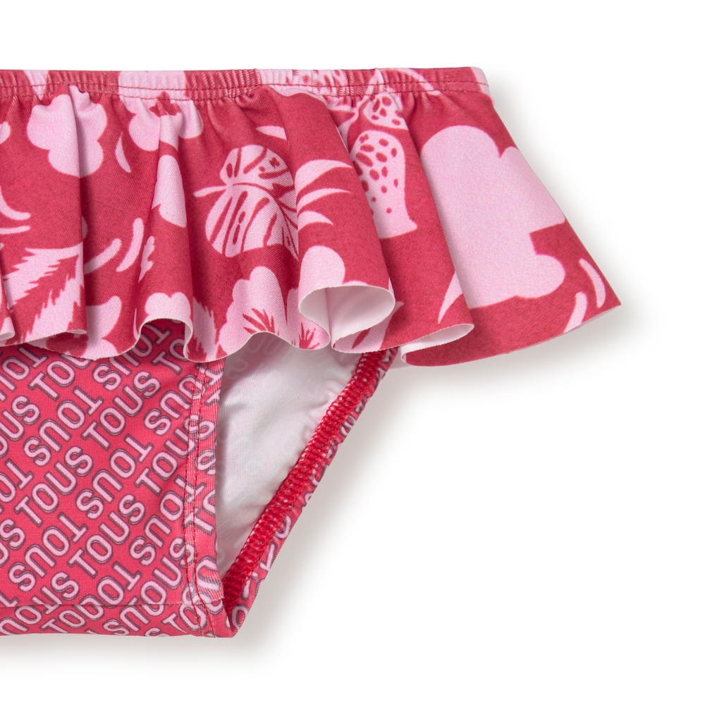 Burgundy Flower baby girl panties