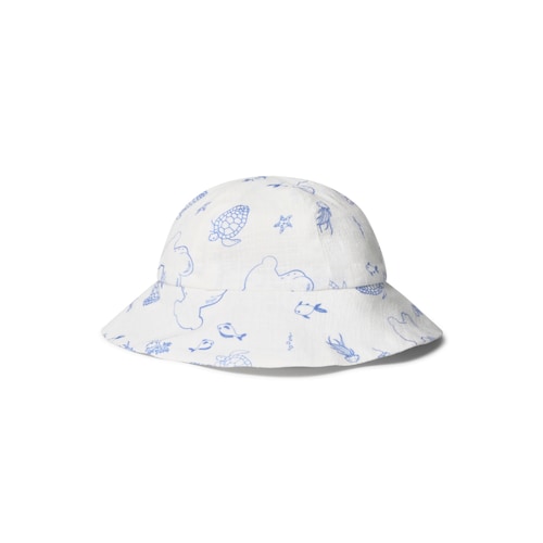 Blue Nautic baby hat