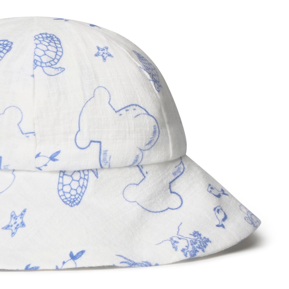 Blue Nautic baby hat