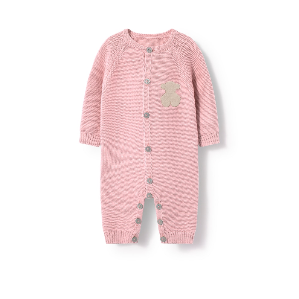 Pink Tricot newborn baby romper