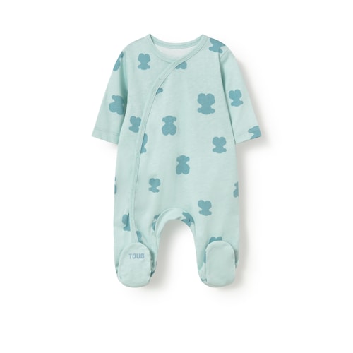 Pelele de beb&eacute; cruzado Fluffy bruma