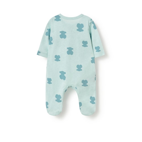 Mist Fluffy wrapover baby romper