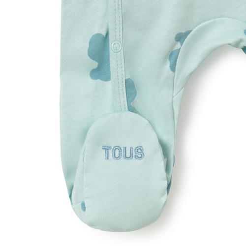 Mist Fluffy wrapover baby romper