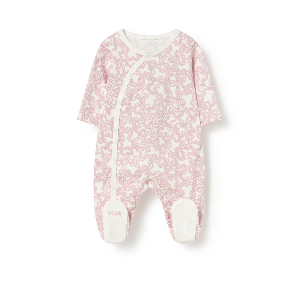 Pink Kaos wrapover baby romper