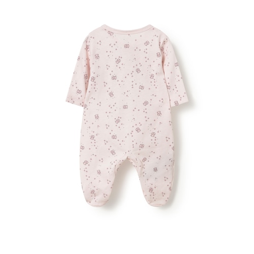 Pink Tender wrapover baby romper