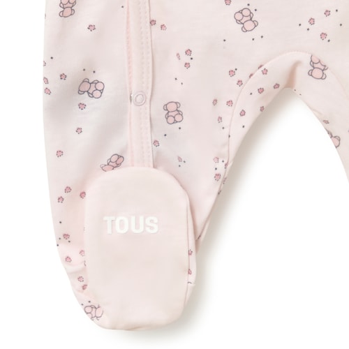 Pink Tender wrapover baby romper