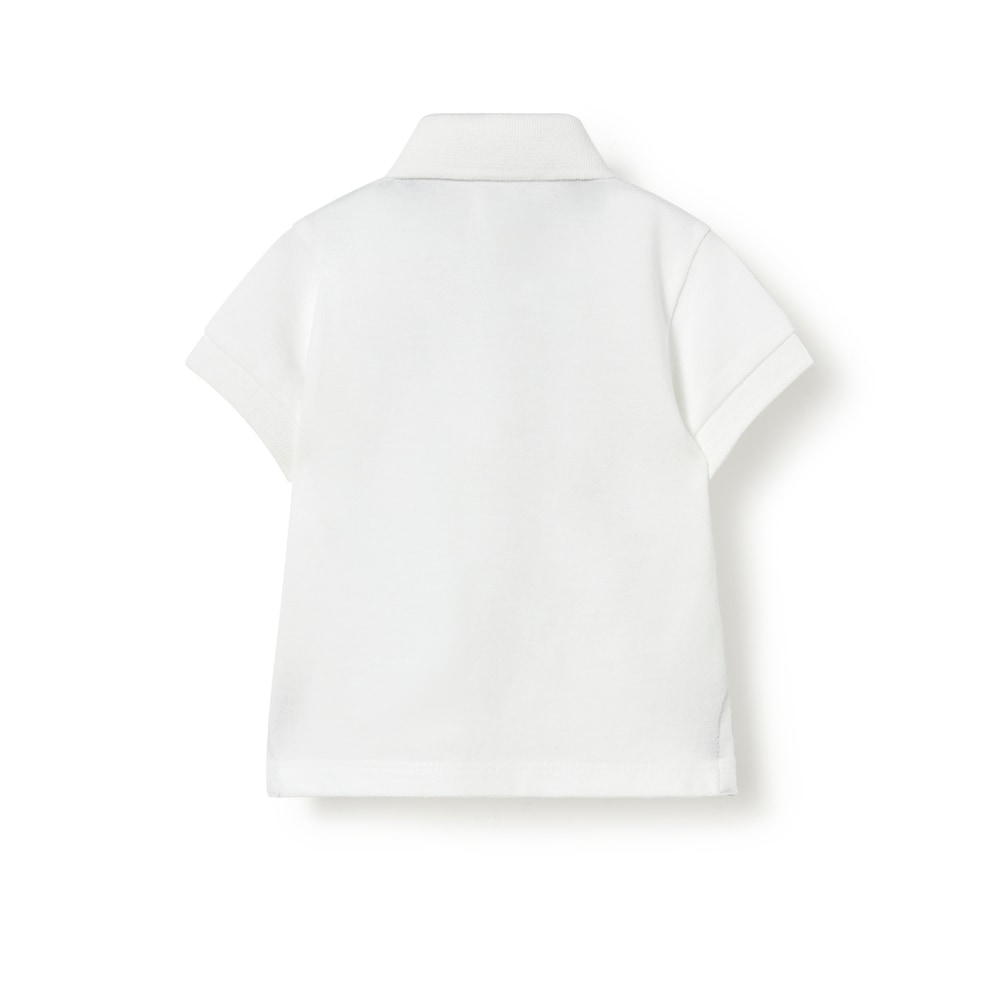 White casual baby polo shirt