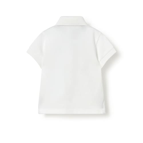 White casual baby polo shirt