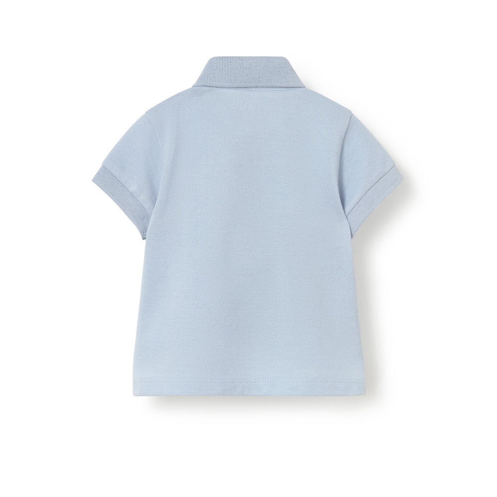 Light blue casual baby polo shirt