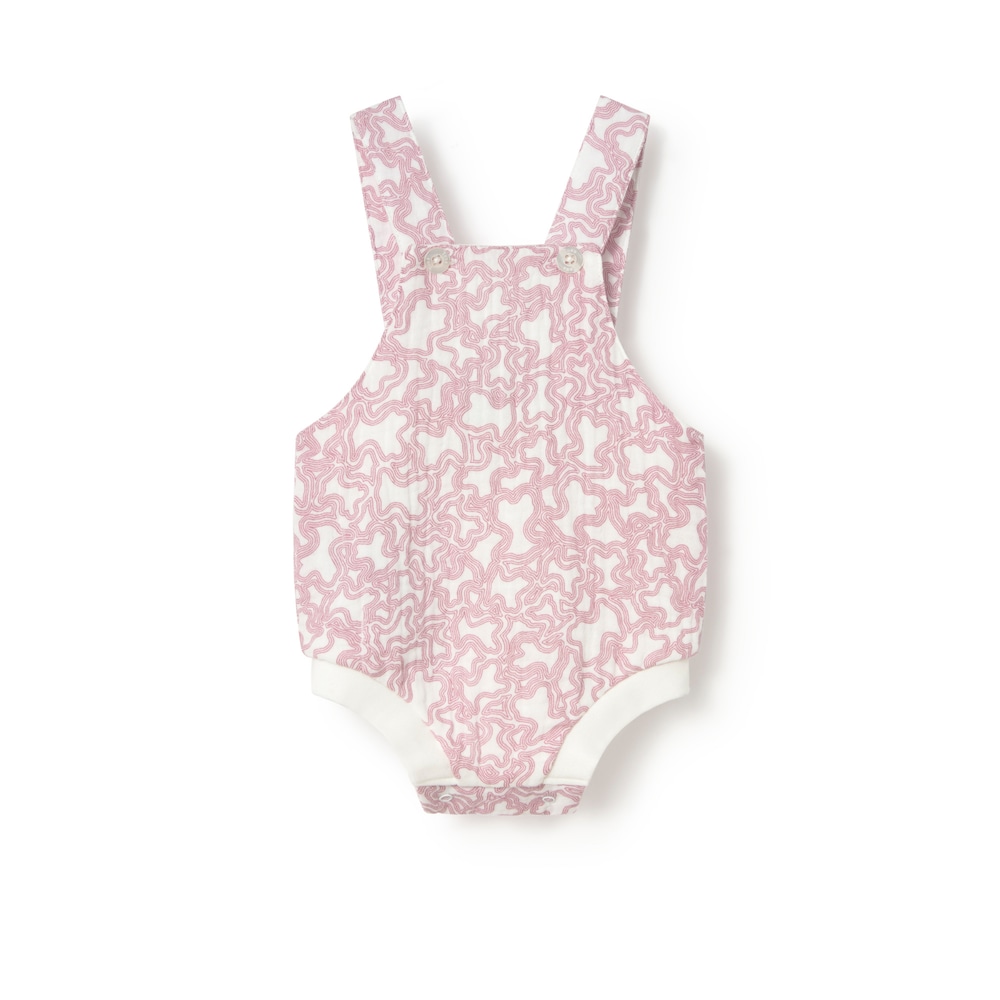 Pink Const baby dungarees