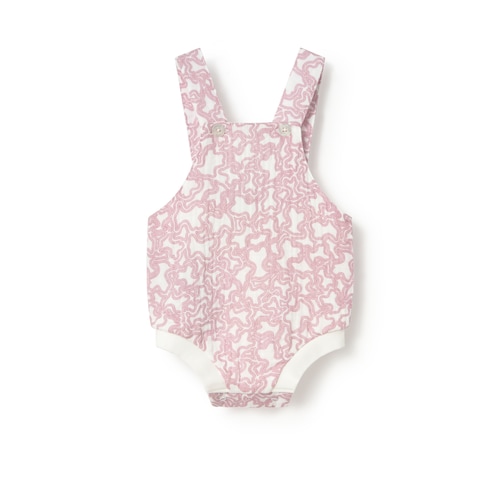 Pink Const baby dungarees