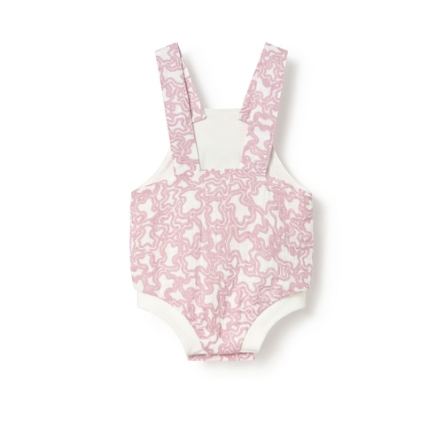 Pink Const baby dungarees