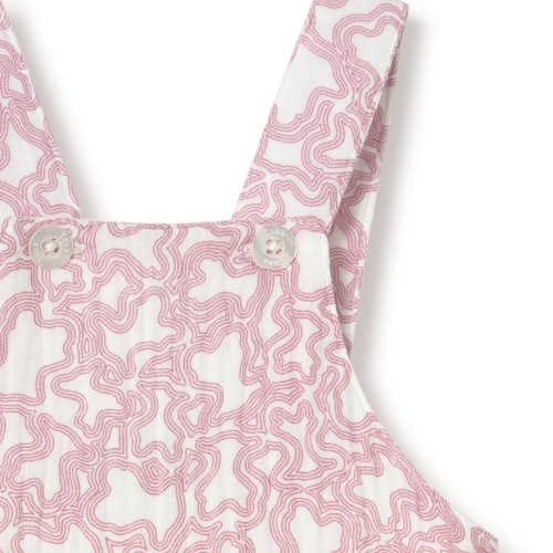 Pink Const baby dungarees