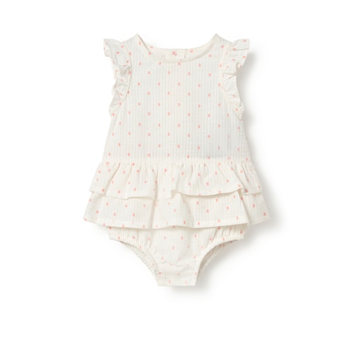 Granota de nad&oacute; amb volants Baby rosa