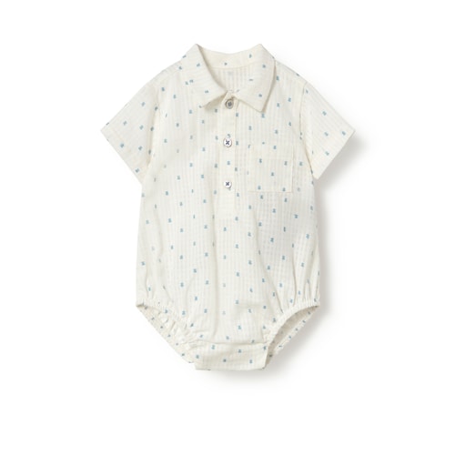 Baby Blue baby bloomer romper image number 0