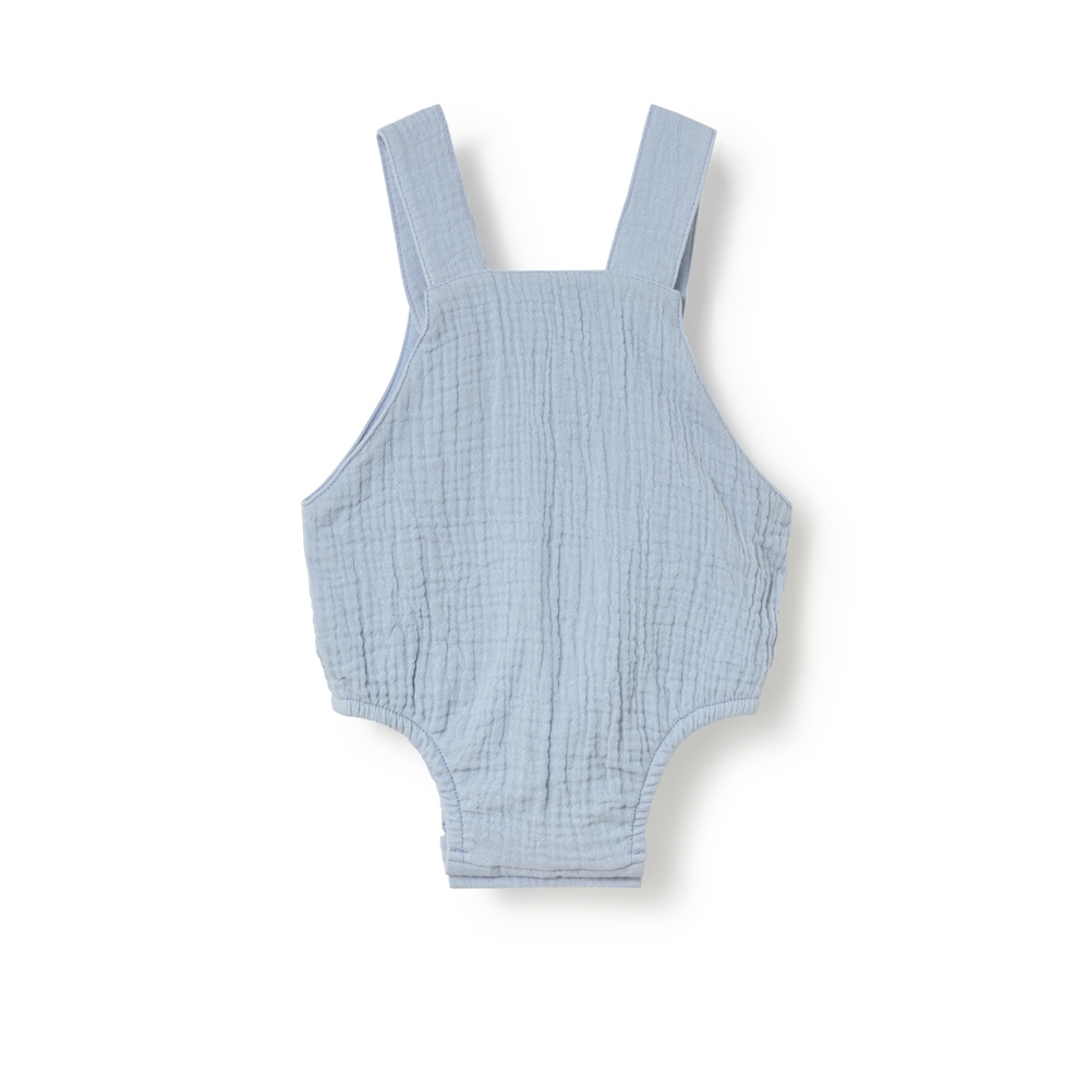 Jardineiras de beb&eacute; Const azul