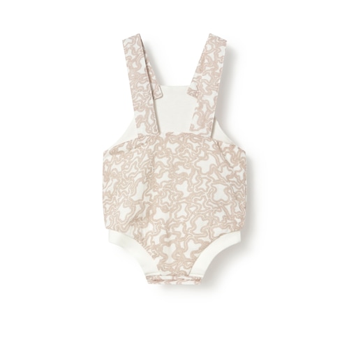 Beige Const baby dungarees