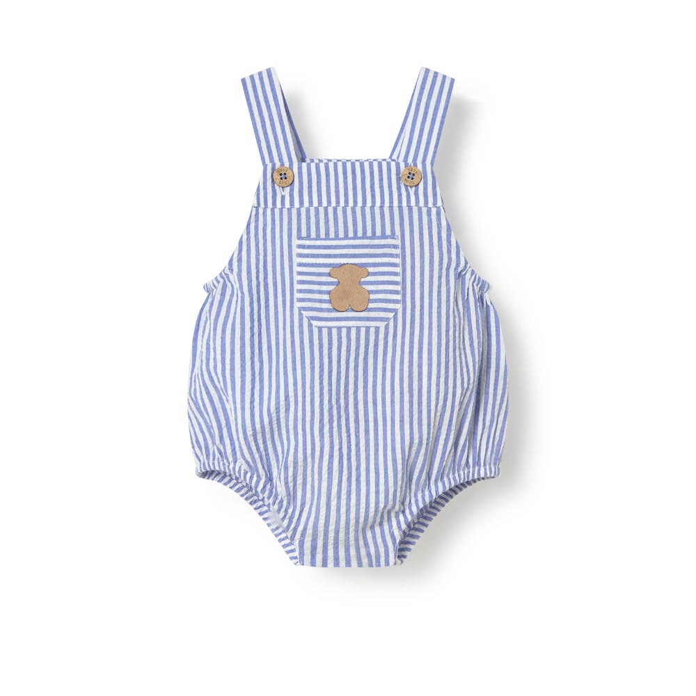 Blue Nautic baby romper