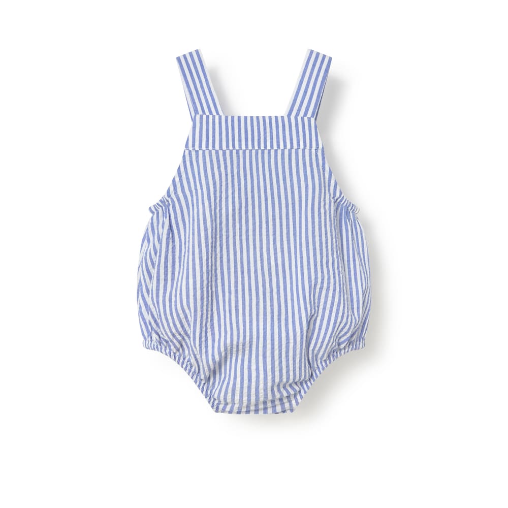 Blue Nautic baby romper