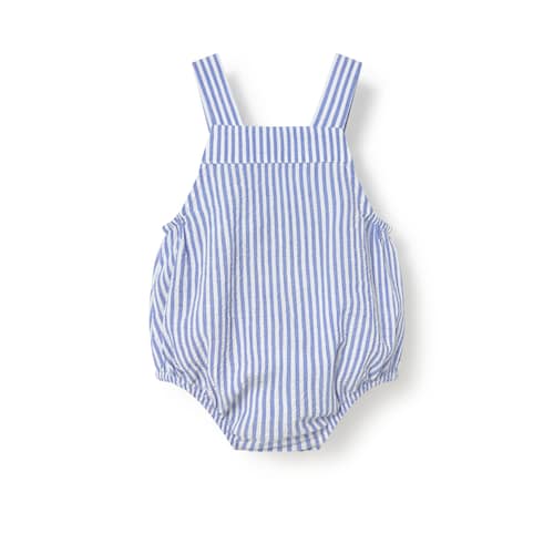 Blue Nautic baby romper