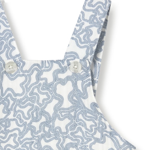 Beige Const baby dungarees