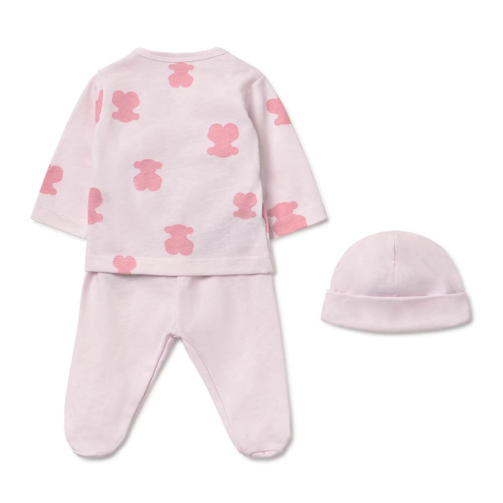 Pink Fluffy newborn baby set