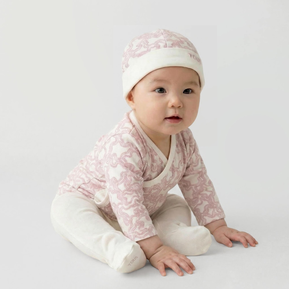 Set de beb&eacute; para primera puesta Kaos rosa