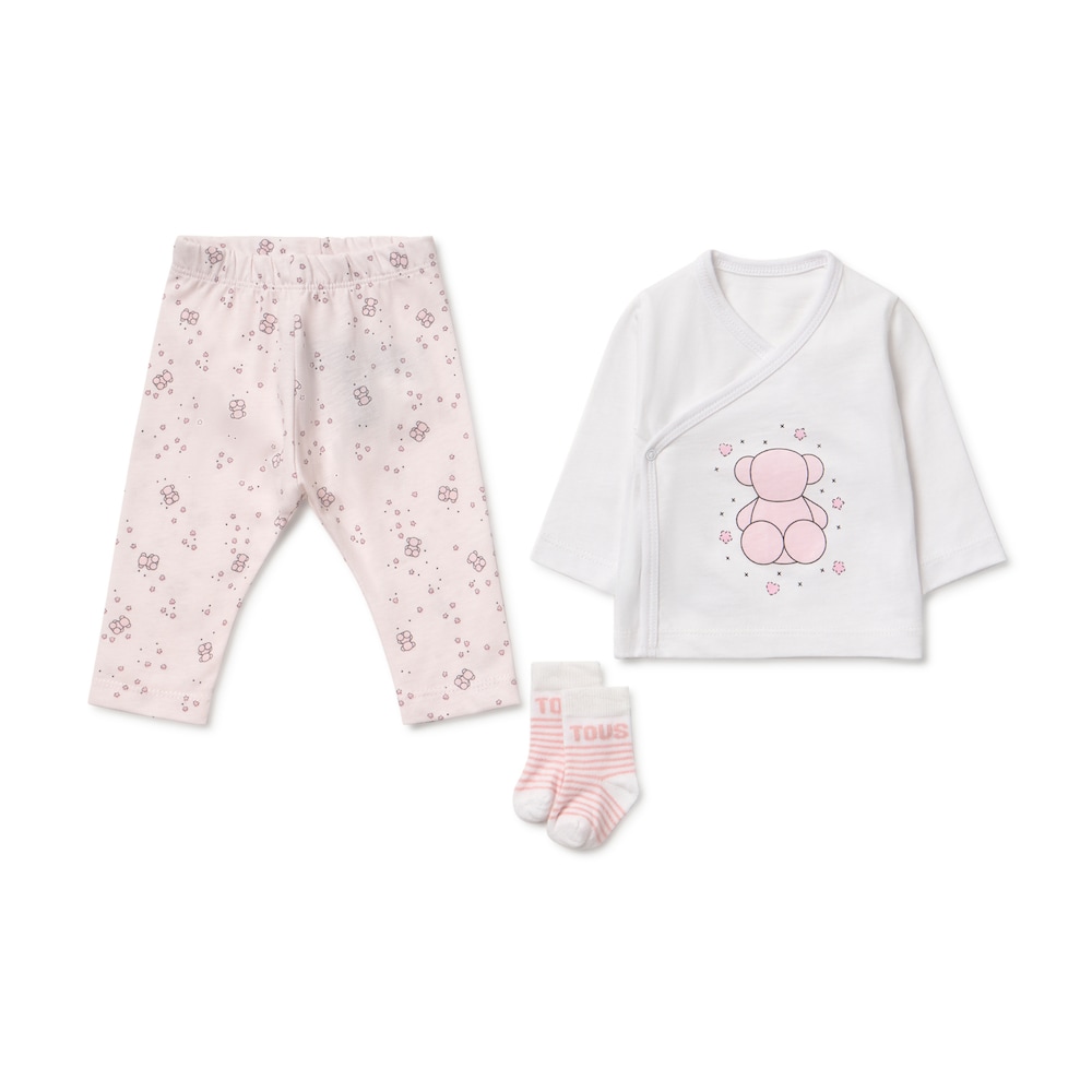 Conjunto de primeira roupa Tender rosa