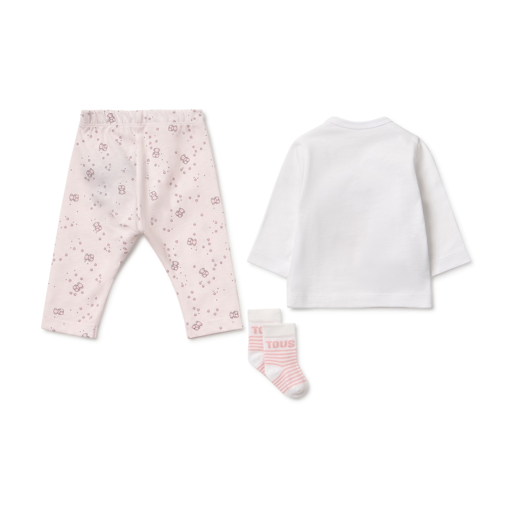 Conjunto de primeira roupa Tender rosa