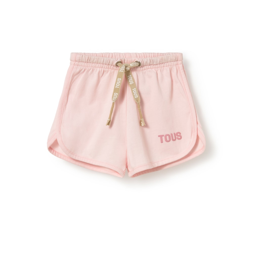 Pink casual baby shorts