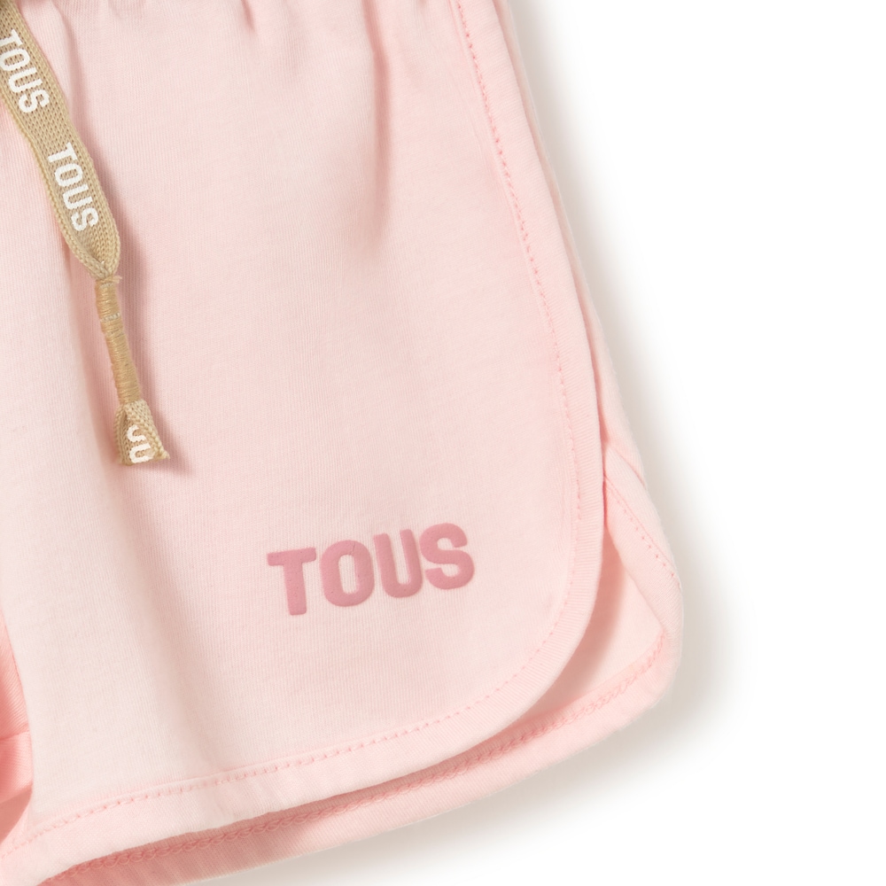 Pink casual baby shorts